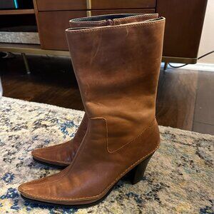 Nine West Leather Boots Sz 10